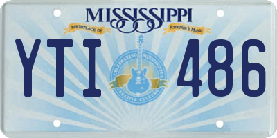 MS license plate YTI486