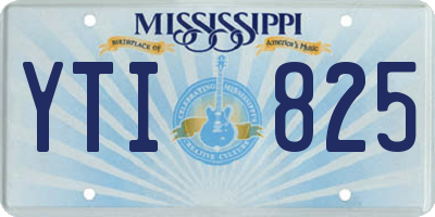 MS license plate YTI825