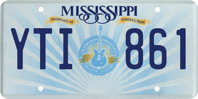 MS license plate YTI861