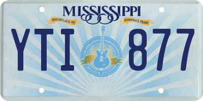 MS license plate YTI877