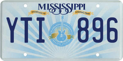 MS license plate YTI896