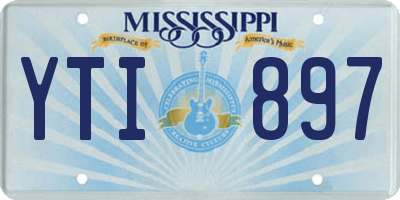 MS license plate YTI897