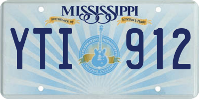 MS license plate YTI912