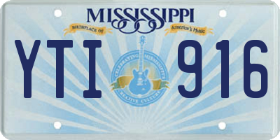 MS license plate YTI916