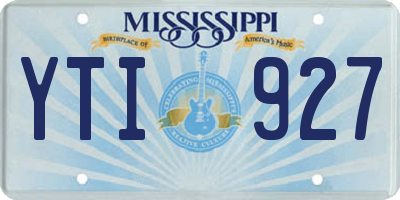 MS license plate YTI927