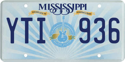 MS license plate YTI936