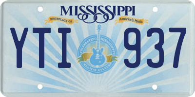 MS license plate YTI937