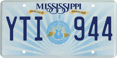 MS license plate YTI944