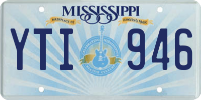 MS license plate YTI946