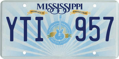 MS license plate YTI957