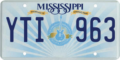 MS license plate YTI963