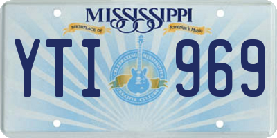 MS license plate YTI969