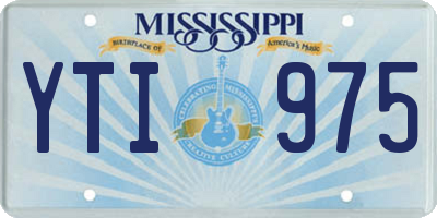 MS license plate YTI975