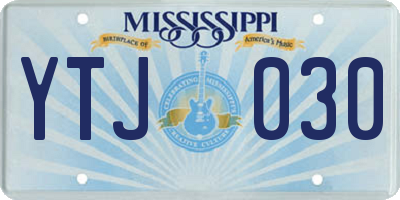 MS license plate YTJ030
