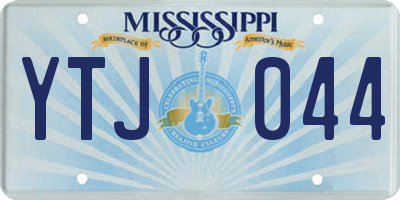 MS license plate YTJ044