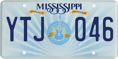 MS license plate YTJ046