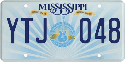 MS license plate YTJ048