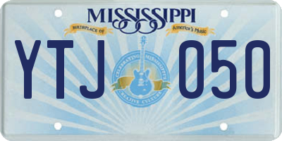 MS license plate YTJ050