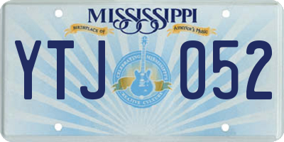 MS license plate YTJ052