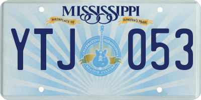 MS license plate YTJ053