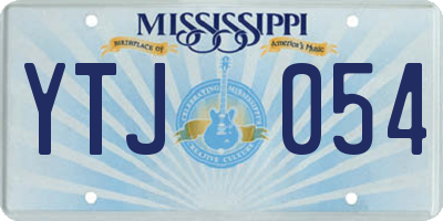 MS license plate YTJ054