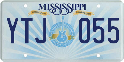 MS license plate YTJ055