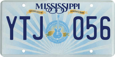 MS license plate YTJ056