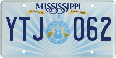 MS license plate YTJ062
