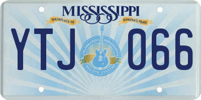 MS license plate YTJ066