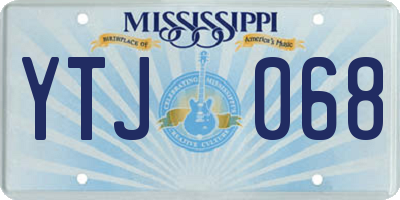 MS license plate YTJ068