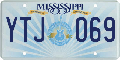 MS license plate YTJ069