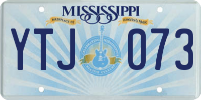 MS license plate YTJ073