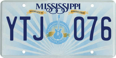 MS license plate YTJ076