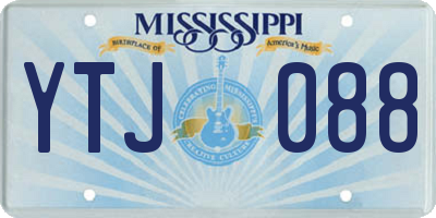 MS license plate YTJ088
