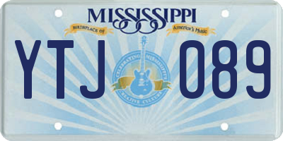 MS license plate YTJ089