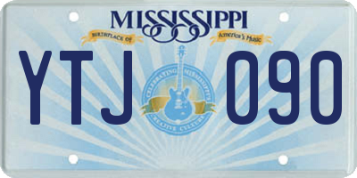 MS license plate YTJ090