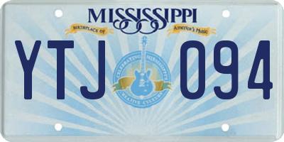 MS license plate YTJ094