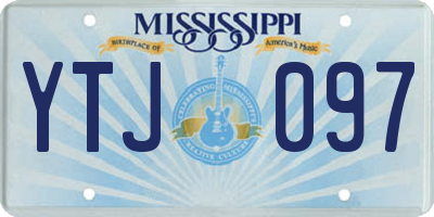 MS license plate YTJ097