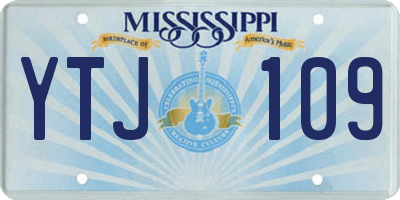 MS license plate YTJ109