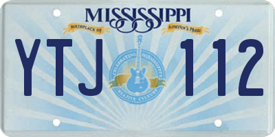MS license plate YTJ112