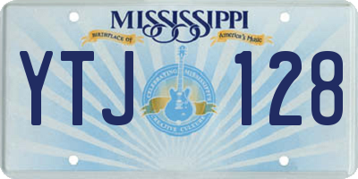 MS license plate YTJ128