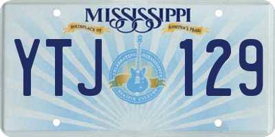 MS license plate YTJ129