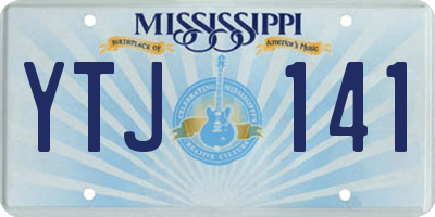 MS license plate YTJ141