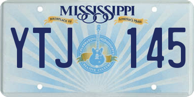 MS license plate YTJ145