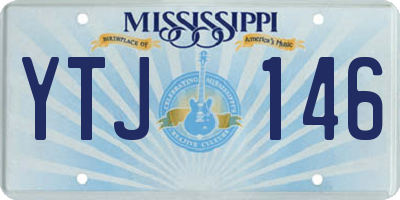 MS license plate YTJ146