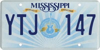 MS license plate YTJ147