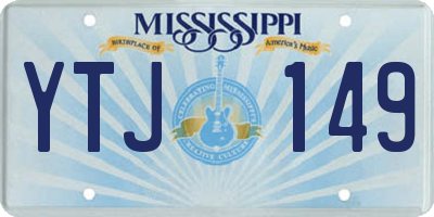 MS license plate YTJ149