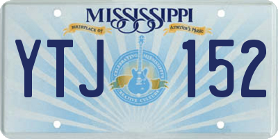 MS license plate YTJ152