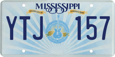 MS license plate YTJ157