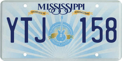 MS license plate YTJ158
